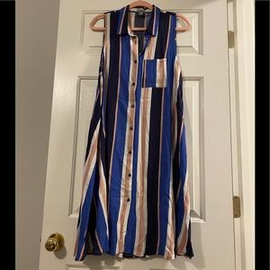 Striped sleeveless dress